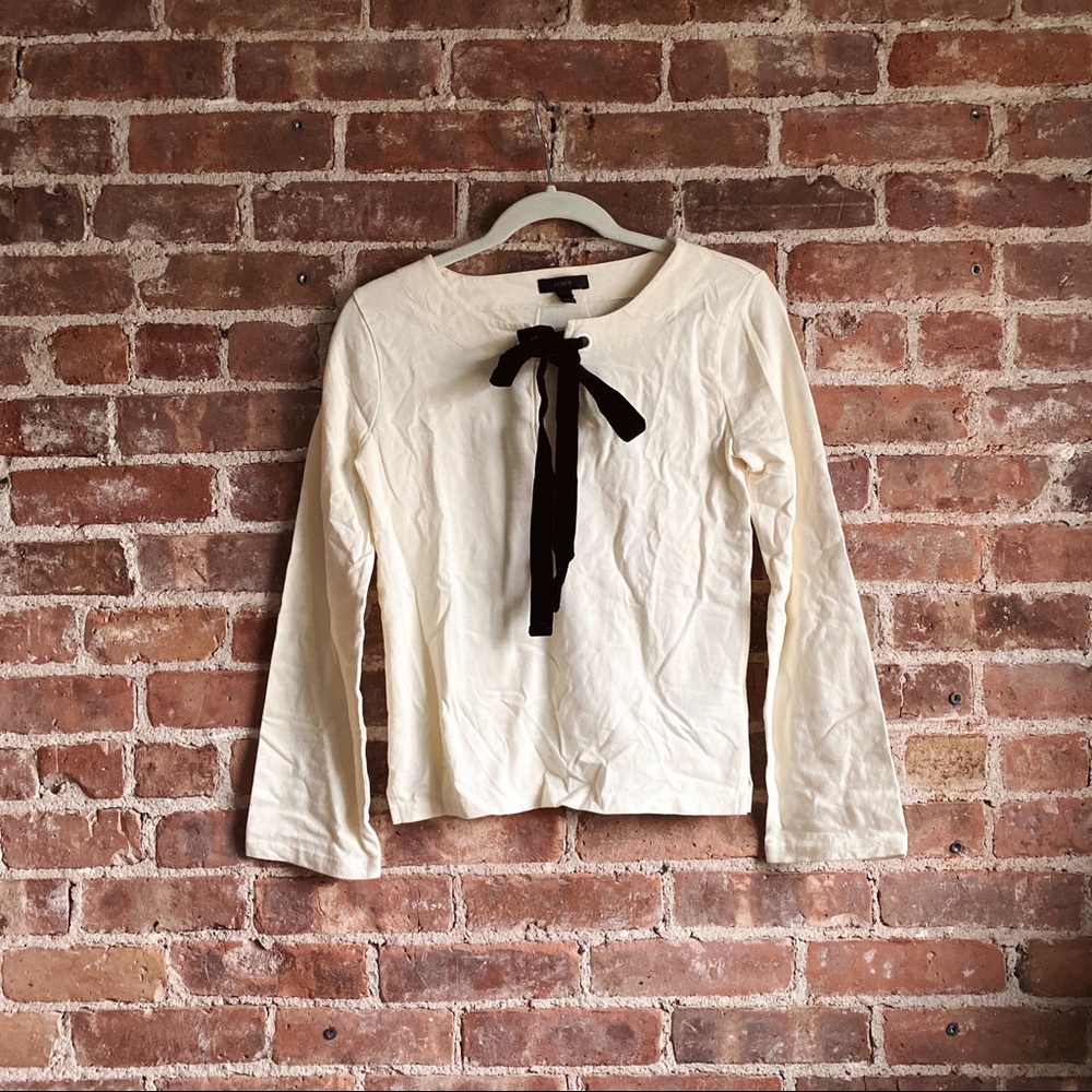 J.Crew Lace Up Top